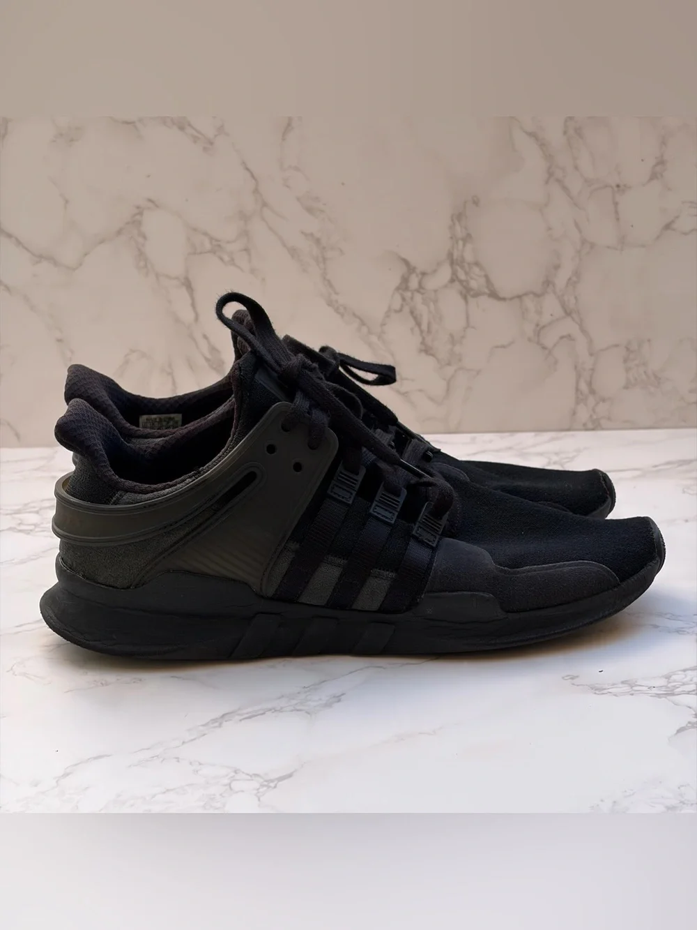 Adidas EQT Support Adv/91-16 Triple Black Athletic Shoes Men’s Size 12